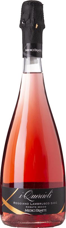 7,95 € Envio grátis | Espumante rosé Medici Ermete Dolce I Quercioli Lambrusco Rosato D.O.C. Reggiano Emília-Romanha Itália Lambrusco Salamino, Lambrusco Marani Garrafa 75 cl