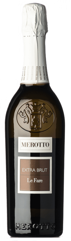 12,95 € Envio grátis | Espumante Branco Merotto Le Fare Extra Brut — Extra Bruto I.G.T. Veneto Vêneto Itália Glera Garrafa 75 cl