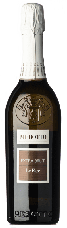 12,95 € Envio grátis | Espumante branco Merotto Le Fare Extra Brut I.G.T. Veneto Vêneto Itália Glera Garrafa 75 cl