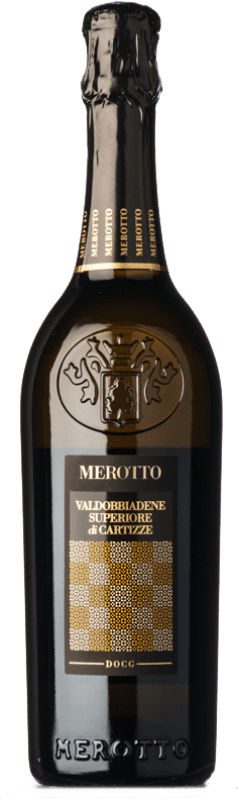 29,95 € Free Shipping | White sparkling Merotto Dry D.O.C.G. Prosecco di Valdobbiadene Superiore di Cartizze Veneto Italy Glera Bottle 75 cl