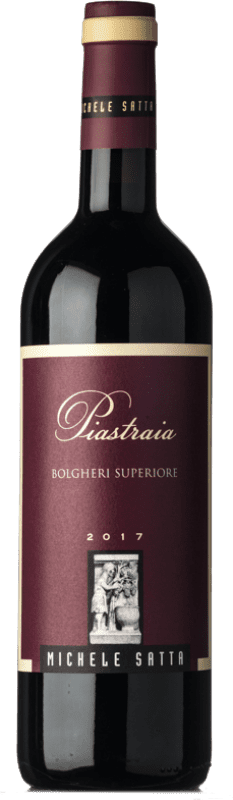 39,95 € Spedizione Gratuita | Vino rosso Michele Satta Piastraia Superiore D.O.C. Bolgheri Toscana Italia Merlot, Syrah, Cabernet Sauvignon, Sangiovese Bottiglia 75 cl