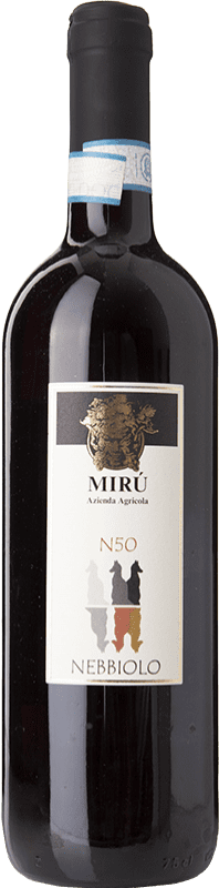 12,95 € Kostenloser Versand | Rotwein Mirù D.O.C. Colline Novaresi  Piemont Italien Nebbiolo Flasche 75 cl