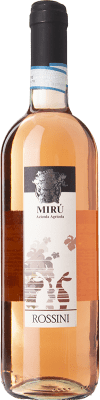 10,95 € Spedizione Gratuita | Vino Rosato Mirù Rossini D.O.C. Colline Novaresi  Piemonte Italia Nebbiolo, Vespolina, Rara 75 cl