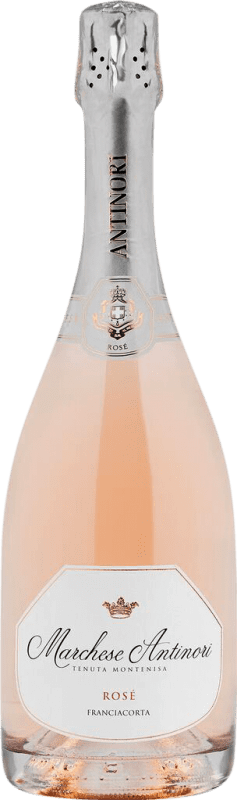 42,95 € Free Shipping | Rosé Sparkling Wine Montenisa Marchese Antinori Brut Rosé D.O.C.G. Franciacorta Lombardia Italy Pinot Noir Bottle 75 cl