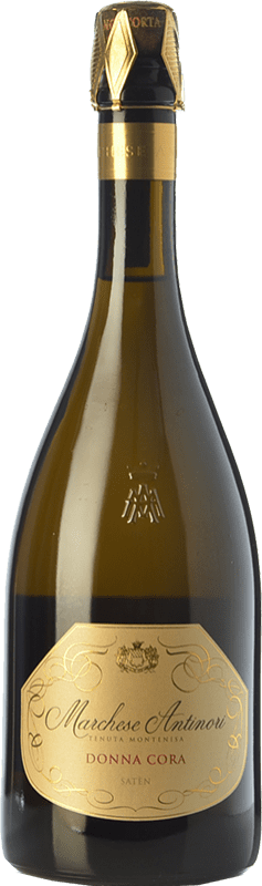 35,95 € Free Shipping | White sparkling Montenisa Marchese Antinori Donna Cora Satèn Brut D.O.C.G. Franciacorta Lombardia Italy Chardonnay Bottle 75 cl
