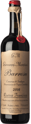 91,95 € Бесплатная доставка | Красное вино Montisci Barrosu Franziska Резерв D.O.C. Cannonau di Sardegna Sardegna Италия Cannonau бутылка 75 cl