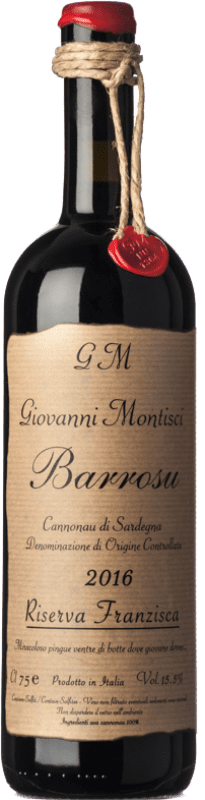 95,95 € Kostenloser Versand | Rotwein Montisci Barrosu Franziska Reserve — Gereift D.O.C. Cannonau di Sardegna Sardegna Italien Cannonau Flasche 75 cl