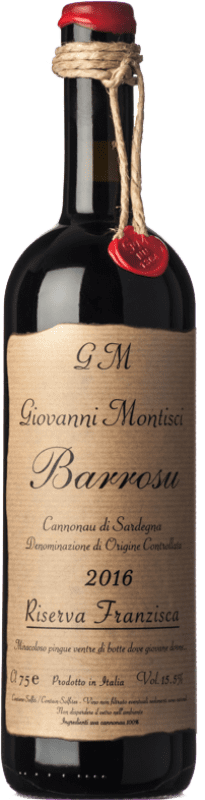 95,95 € Spedizione Gratuita | Vino rosso Montisci Barrosu Franziska Riserva D.O.C. Cannonau di Sardegna sardegna Italia Cannonau Bottiglia 75 cl