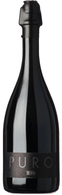 36,95 € Бесплатная доставка | Белое игристое вино Hiša Movia Puro Brut Nature — Брют Натюр I.G. Primorska Goriška Brda Словения Chardonnay — Шардоне, Rhoditis — Родитис Eco — Эко Био Органический Бутылка 75 cl