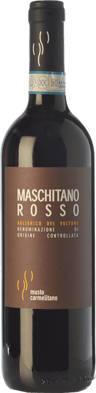 12,95 € Free Shipping | Red wine Musto Carmelitano Maschitano Rosso D.O.C. Aglianico del Vulture Basilicata Italy Aglianico Bottle 75 cl
