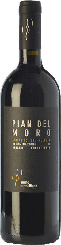 26,95 € Free Shipping | Red wine Musto Carmelitano Pian del Moro D.O.C. Aglianico del Vulture Basilicata Italy Aglianico Bottle 75 cl