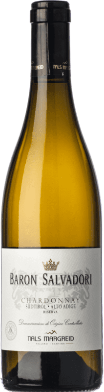 48,95 € Envio grátis | Vinho branco Nals Margreid Baron Salvadori Reserva D.O.C. Alto Adige Trentino-Alto Adige Itália Chardonnay Garrafa 75 cl