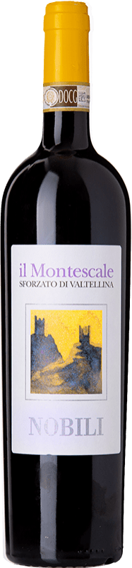 59,95 € Free Shipping | Red wine Nobili Montescale D.O.C.G. Sforzato di Valtellina Lombardia Italy Nebbiolo Bottle 75 cl