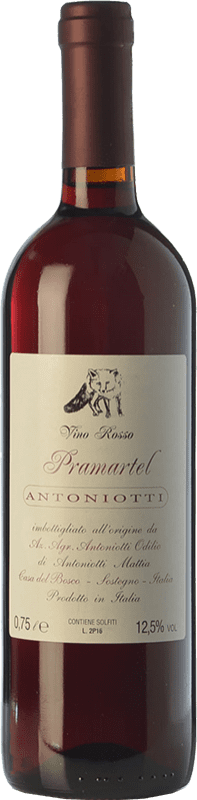 25,95 € Free Shipping | Red wine Odilio Antoniotti Pramartel D.O.C. Piedmont Piemonte Italy Nebbiolo, Croatina, Vespolina Bottle 75 cl