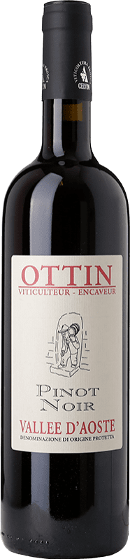 28,95 € Free Shipping | Red wine Ottin D.O.C. Valle d'Aosta Valle d'Aosta Italy Pinot Black Bottle 75 cl