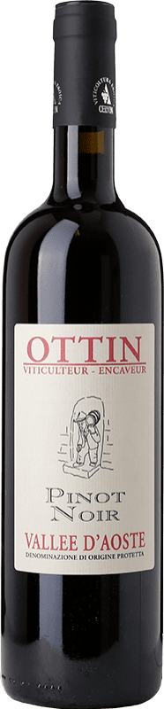 29,95 € Kostenloser Versand | Rotwein Ottin D.O.C. Valle d'Aosta Valle d'Aosta Italien Pinot Noir — Spätburgunder Flasche 75 cl
