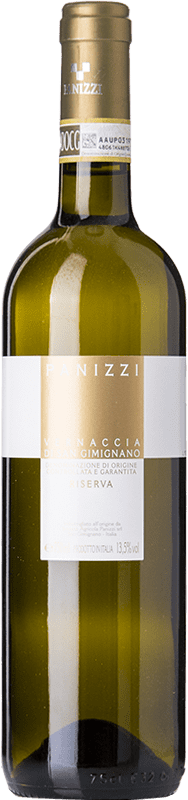 26,95 € Envio grátis | Vinho branco Panizzi Reserva D.O.C.G. Vernaccia di San Gimignano Tuscany Itália Vernaccia Garrafa 75 cl