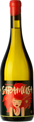 11,95 € Spedizione Gratuita | Vino bianco Pateiro Saramusa Crianza D.O. Ribeiro Galizia Spagna Treixadura Bottiglia 75 cl