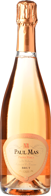 15,95 € Envío gratis | Espumoso rosado Paul Mas Rosé Brut A.O.C. Crémant de Limoux Languedoc Francia Pinot Negro, Chardonnay, Chenin Blanco Botella 75 cl