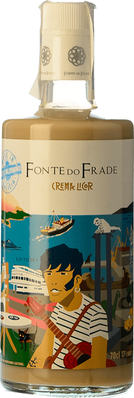 11,95 € Envío gratis | Crema de Licor Pazo Valdomiño Fonte do Frade Crema de Orujo Galicia España Botella 70 cl