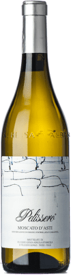 19,95 € Spedizione Gratuita | Vino bianco Pelissero D.O.C.G. Moscato d'Asti Piemonte Italia Moscato Bianco Bottiglia 75 cl