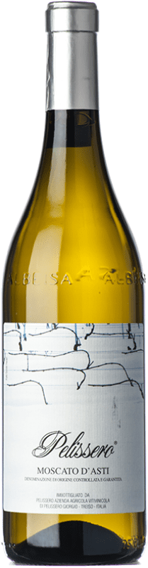 27,95 € Spedizione Gratuita | Vino Bianco Pelissero D.O.C.G. Moscato d'Asti Piemonte Italia Moscato 75 cl