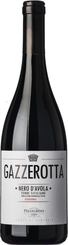 18,95 € Бесплатная доставка | Красное вино Cantine Pellegrino Gazzerotta I.G.T. Terre Siciliane Сицилия Италия Nero d'Avola бутылка 75 cl