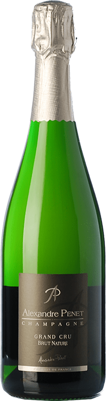 59,95 € Envio grátis | Espumante branco Penet-Chardonnet Alexandre Penet Grand Cru Brut Nature A.O.C. Champagne Champagne França Pinot Preto, Chardonnay Garrafa 75 cl