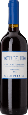 9,95 € Envío gratis | Vino Tinto Paolo Petrilli Motta del Lupo D.O.C. Cacc'e Mmitte di Lucera Puglia Italia Sangiovese, Nero di Troia, Bombino Eco — Ecológico 75 cl