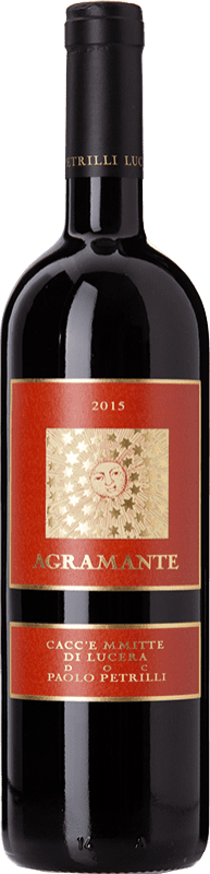 21,95 € Free Shipping | Red wine Paolo Petrilli Agramante D.O.C. Cacc'e Mmitte di Lucera Puglia Italy Sangiovese, Nero di Troia, Bombino Bottle 75 cl