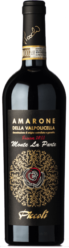 112,95 € Envio grátis | Vinho tinto Piccoli Daniela Monte La Parte Reserva D.O.C.G. Amarone della Valpolicella Vêneto Itália Corvina, Rondinella, Corvinone, Molinara, Oseleta, Croatina Garrafa 75 cl