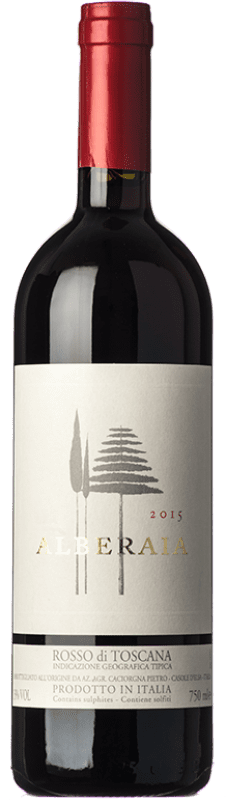 23,95 € Envio grátis | Vinho tinto Pietro Caciorgna Alberaia I.G.T. Toscana Tuscany Itália Sangiovese Garrafa 75 cl