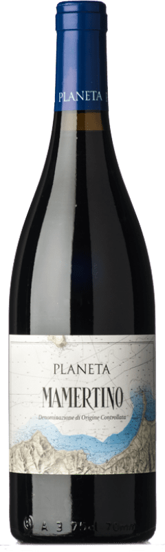 26,95 € Spedizione Gratuita | Vino rosso Planeta D.O.C. Mamertino di Milazzo Sicilia Italia Nero d'Avola, Nocera Bottiglia 75 cl