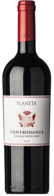 14,95 € Free Shipping | Red wine Planeta Controdanza D.O.C. Noto Sicily Italy Merlot, Nero d'Avola Bottle 75 cl