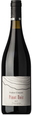 28,95 € Spedizione Gratuita | Vino rosso Concori I.G.T. Toscana Toscana Italia Pinot Nero Bottiglia 75 cl
