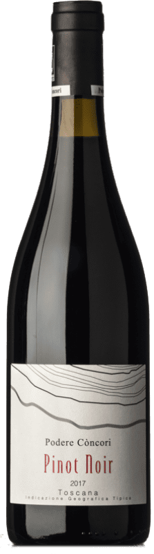 29,95 € Kostenloser Versand | Rotwein Concori I.G.T. Toscana Toskana Italien Spätburgunder Flasche 75 cl