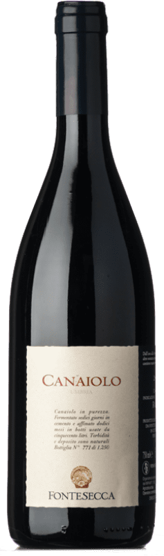 19,95 € Бесплатная доставка | Красное вино Fontesecca I.G.T. Umbria Umbria Италия Canaiolo бутылка 75 cl