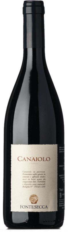 21,95 € Envio grátis | Vinho tinto Fontesecca I.G.T. Umbria Úmbria Itália Canaiolo Garrafa 75 cl