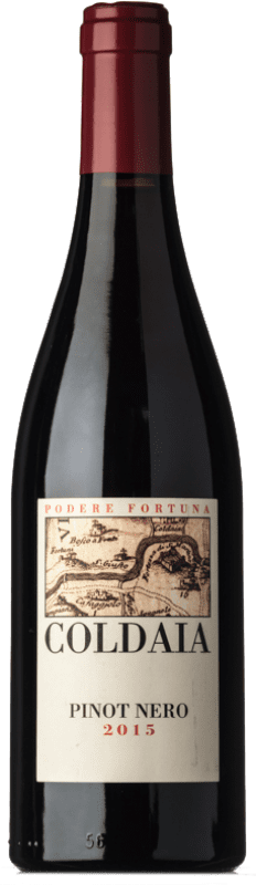 32,95 € Free Shipping | Red wine Fortuna Coldaia I.G.T. Toscana Tuscany Italy Pinot Black Bottle 75 cl