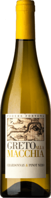 27,95 € Kostenloser Versand | Weißwein Fortuna Greto alla Macchia I.G.T. Toscana Toskana Italien Pinot Noir — Spätburgunder, Chardonnay 75 cl