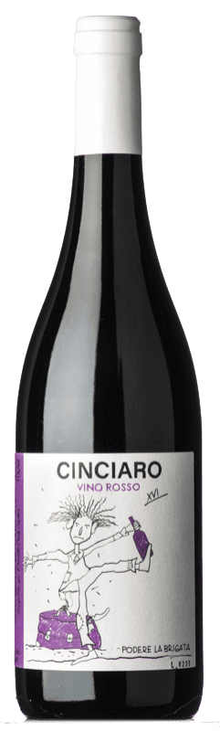 18,95 € Бесплатная доставка | Красное вино La Brigata Cinciaro Rosso D.O.C. Abruzzo Абруцци Италия Bacca Red бутылка 75 cl