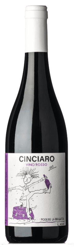 18,95 € Envio grátis | Vinho Tinto La Brigata Cinciaro D.O.C. Abruzzo Abruzzo Itália Bacca 75 cl