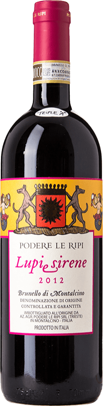 112,95 € Kostenloser Versand | Rotwein Le Ripi Lupi e Sirene Reserve D.O.C.G. Brunello di Montalcino Toskana Italien Sangiovese Flasche 75 cl