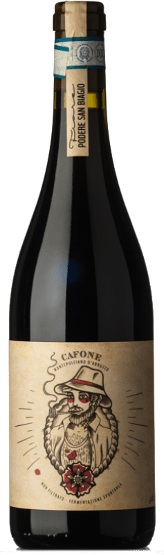 19,95 € Spedizione Gratuita | Vino rosso San Biagio Cafone D.O.C. Montepulciano d'Abruzzo Abruzzo Italia Montepulciano Bottiglia 75 cl