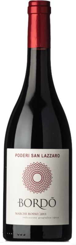 62,95 € Kostenloser Versand | Rotwein Poderi San Lazzaro I.G.T. Marche Marken Italien 75 cl