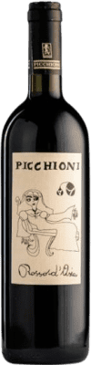 23,95 € Kostenloser Versand | Rotwein Picchioni Rosso d'Asia D.O.C. Oltrepò Pavese Lombardei Italien Croatina, Ughetta Flasche 75 cl