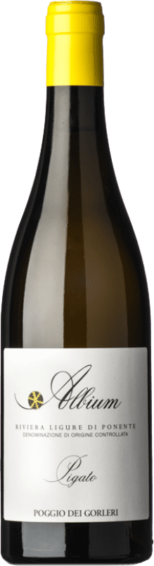 28,95 € Бесплатная доставка | Белое вино Poggio dei Gorleri Albium D.O.C. Riviera Ligure di Ponente Лигурия Италия Pigato бутылка 75 cl
