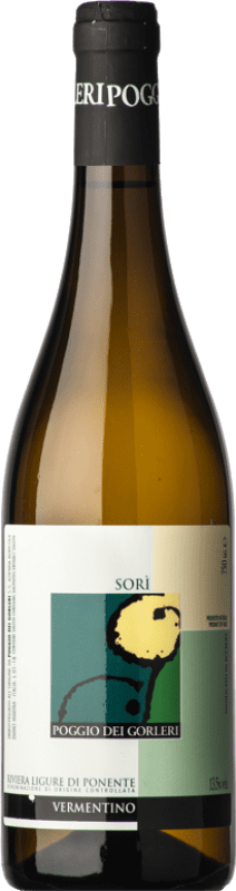 17,95 € Spedizione Gratuita | Vino bianco Poggio dei Gorleri Vigna Sorì D.O.C. Riviera Ligure di Ponente Liguria Italia Vermentino Bottiglia 75 cl