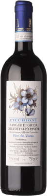 10,95 € 免费送货 | 甜酒 Picchioni Fior del Vento Sangue di Giuda D.O.C. Oltrepò Pavese 伦巴第 意大利 Barbera, Croatina 瓶子 75 cl