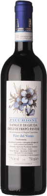 10,95 € Бесплатная доставка | Сладкое вино Picchioni Fior del Vento Sangue di Giuda D.O.C. Oltrepò Pavese Ломбардии Италия Barbera, Croatina Eco Эко Био Органический бутылка 75 cl
